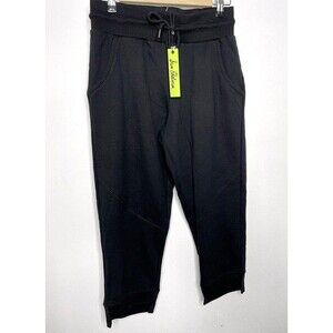 Sam Edelman Capri/ Cropped BLACK Joggers- Womens Size XS- NEW WITH TAG